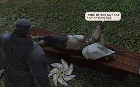 Lady He S Been Here For Years I Don T Think He S Ever Getting Up Ffxiv
