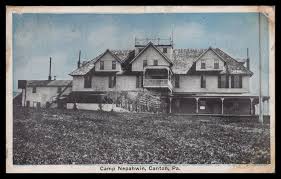 CANTON PENNSYLVANIA CAMP NEPAHHWIN, Defunct Camp WALTER COON Pub pm ALBA PA  1927