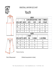 Macleem Youth Size Chart By Macleem Sports Wear Issuu