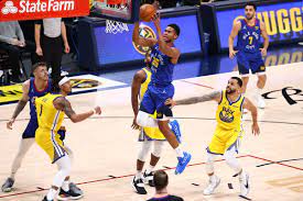 Stephen curry recorded 10 points and 3 assists for the warriors in his return to. Golden State Warriors Can T Catch Up With Denver Nuggets 1st Quarter Blitz In 114 104 Loss Golden State Of Mind