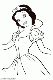 Una version de blanca nieves que no se deja engañar tan facil. Dibujo Blancanieves Disney 002