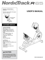 Hold the handlebars or the upper body arms when mounting, dismounting, or using the elliptical. Nordictrack R 65 Ntevex79915 0 User Manual Pdf Download Manualslib