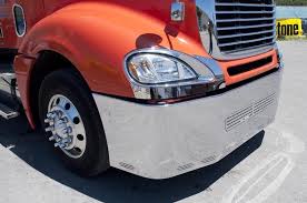 22 Freightliner Century 2005 2007 Columbia 2003 2007 Bumper Chrome Wrap Around Brackets Large Center Tow 11 Hi Freightliner Freightliner Trucks Columbia