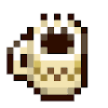 Coffee maker brews a fresh cup every morning; 1