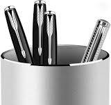 Round Desk Metal Pen Holder Aluminum Pencil Holder