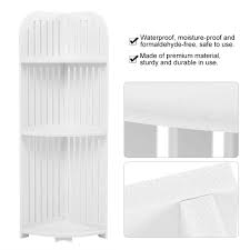 Includes full 3/4 backing with european hardware. Narrow Bathroom Storage 3 Tier Wooden Standing Corner Cabinet Tall Cupboard Bathroom Bedroom Tallboy Storage Rack Organiser White 80 X 23 X 29 Cm Corner Shelf Unit Racks Shelves Drawers Standing Shelf Units