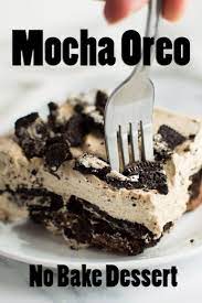 Mocha Oreo No Bake Dessert Recipe Desserts Microwave Dessert Fun Desserts
