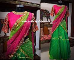 Top 8 Half Saree Color Combinations That Are Trending In 2018 Fashionworldhub If you're attending a wedding and want to make an impression, without upstaging the start with royal blue and then take a trip to the other side of the color wheel. top 8 half saree color combinations