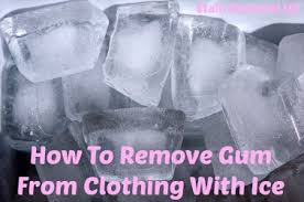 Heat gum with a hair dryer and scrape with a plastic knife. How To Remove Gum From Clothing