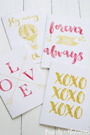 Free printable unicorn valentine card. Free Printable Gold Foil Valentine Cards