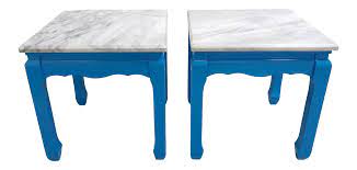 Maybe you would like to learn more about one of these? 20th Century Ming Blue Chow Leg Marble Side Tables A Pair Chairish