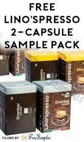 Free shipping & coffee samples. Free Lino Spresso 2 Capsule Sample Pack For Nespresso Machines Yo Free Samples