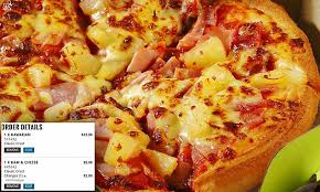 Check spelling or type a new query. Foodie Discovers How To Get Half Price Domino S Hawaiian Pizza Daily Mail Online
