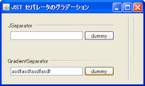 You can change both, setting colors to the background and the. Separatorã®ã‚°ãƒ©ãƒ‡ãƒ¼ã‚·ãƒ§ãƒ³ Java Swing Tips