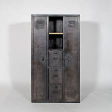 Armoire 2 Portes Penderie Industriel En Metal Armoire Metallique Armoire Meuble Style Industriel