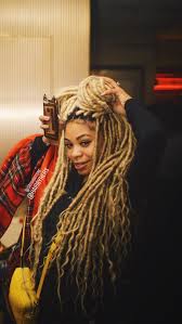 Faux Locs Hair Black And Blonde Hairbyhers Nyc Book 613 Lisa Bonet Human Synthetic Locs Faux Locs Blonde Bombshell Hair Goddess Hairstyles