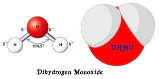 Dihydrogen monoxide (sometimes euphemistically called dhmo) is a toxic chemical they don't want you to know about. Dihydrogen Monoxide Oh2 Careers Today
