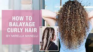 While the result is as stunning, the technique is a little different. How To Balayage Curly Hair By Mirella Manelli Kenra Color Kenra Professional Youtube