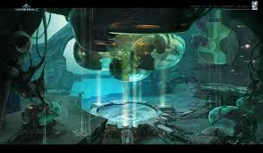 Artstation Warframe Underwater Lab Space Dejan Ostojic Underwater Painting Environment Concept Art Underwater