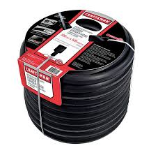 Craftsman 5 8 In Dia X 100 Ft L Premium Grade Black Rubber Hose Garden Hose Hose Garden Hoses
