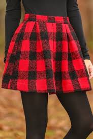 Black And White Plaid Skirt Outfit Ideas The Waldorf Way Skirt Red Black Red Plaid Skirt Plaid Outfits Winter Red And Black Outfits