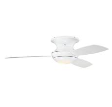 Hot sale white ceiling fan light home decoration abs blades remote control modern led ceiling fans. 52 Hugger Ceiling Fan With Light In White Ceiling Fans