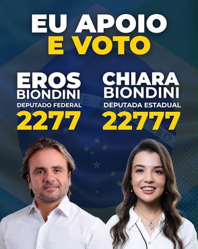 A NOSSA VOCAÇÃO É O AMOR! Queridos amigos, amigas e famílias que caminham conosco, pedimos o seu voto, a sua confiança e o seu apoio: EROS BIONDINI - DEPUTADO FEDERAL 2277, e