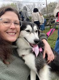 This is Panda and we are hanging out together for a couple of days. A bit  of respite for her and some company for me. 💕 I popped in to see the