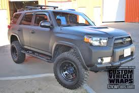 Matte Black American Flag Decal 4runner Toyota 4runner Avery Matte Black Wrap Custom Vehicle Wraps Toyota 4runner Toyota 4runner Trd 4runner