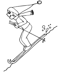 Skiing Coloring Page Az Coloring Pages Skier Girl Coloring Pages Skier