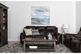 If anything they should be set back a few inches away from the sofa. Griffin Grey 87 Power Reclining Sofa Living Spaces