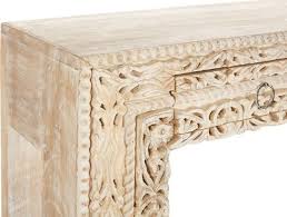 Violet Hand Carved Console Whitewash Now 540 00 Was 675 00 Console Table Living Room Entry Furniture White Wash