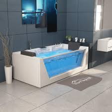 Whirlpool indoor 2 personen c653s marmor wasserfall whirlsystem deluxe 190x150. Tronitechnik Whirlpool Badewanne Mykonos Kaufland De