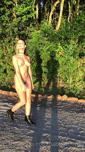 Natasha Steffens walking naked