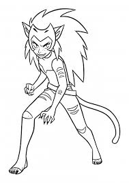 Adora is he man's sister. Cat Girl Catra Coloring Pages Shi Ra And The Invincible Princesses Coloring Pages Colorings Cc