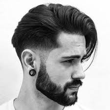 Long hair short low taper fade. Low Taper Fade With Long Comb Over And Beard Taper Fade Haircut Low Taper Fade Haircut Tapered Haircut