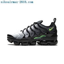 2018 Nike Air Vapormax Plus Neon Mens Sneakers Black Green Gray Zapatos Nike Zapatos Nike