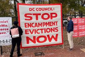Eviction of homeless residents continues despite protest