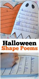 These Fun Halloween Shape Poems Are A Perfect Way For Kids To Practice A Little Halloween Poems For Kids Halloween Writing Shape Poems For Kids