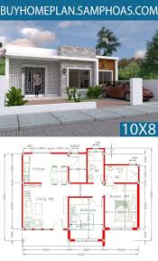 Simple Home Design Plan 10x8m With 2 Bedrooms Samphoas Com Architectural House Plans Simple House Design Model House Plan