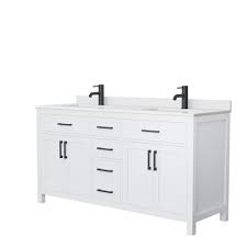 Here, you can find stylish double bathroom vanities that cost less than you thought add contemporary elegance to your bathroom with this double bathroom vanity and included mirror. Beckett 66 Double Bathroom Vanity White Beautiful Bathroom Furniture For Every Home Wyndham Collection