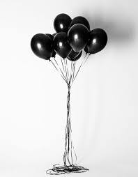 Zwarte Ballon Zwarte Ballonnen Zwart Wit Ballonnen