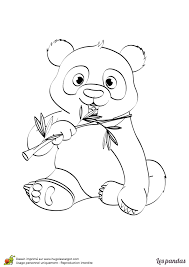 Apprendre à dessiner un panda en quelques étapes simples. Dessin A Imprimer Et A Colorier D Un Panda Avec Un Bambou