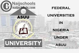 Aug 31, 2021 · but asuu, in its reaction, dismissed the minister's explanation, saying the government was being dishonest in its justification of the delay in paying the revitalisation fund. Complete List Of Nigerian Federal Universities Under Asuu 2021 Naijschools