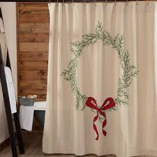Winter Tidings Shower Curtain Piper Classics Christmas Shower Curtains Farmhouse Bathroom Decor Christmas Bathroom