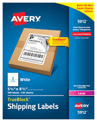 If you have selected to print a receipt in your shipping preferences, the receipt will also appear in the window. Avery Shipping Address Labels Laser Printers 500 Labels Half Sheet Labels Permanent Adhesive Trueblock 5912 Walmart Com Walmart Com
