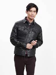 Men S Apparel Outerwear Jackets Outerwear Banana Republic Leather Shirt Mens Outfits Outerwear Jackets