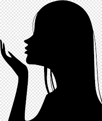 Please to search on seekpng.com. Silhouette Girl Woman Black Woman Face Animals Png Pngegg