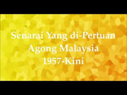 Tun dr mahathir bin mohamad timbalan perdana menteri 2. Senarai Yang Di Pertuan Agong Malaysia 2020 Youtube