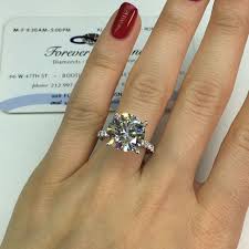Ever Wonder What 100 000 Looks Like On Your Finger Check Out This Gia Certified Round Brilli Forever Diamonds Ny Diamond Wedding Bands Dream Engagement Rings